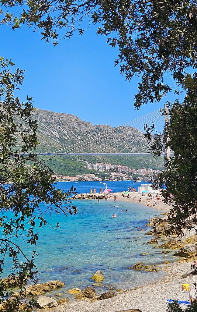 View from Beach Bar Ponat, Dubrovnik´s Bridge